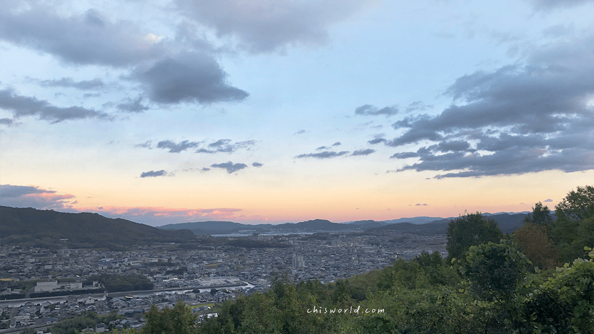 屋島展望台鳥瞰城市景色
