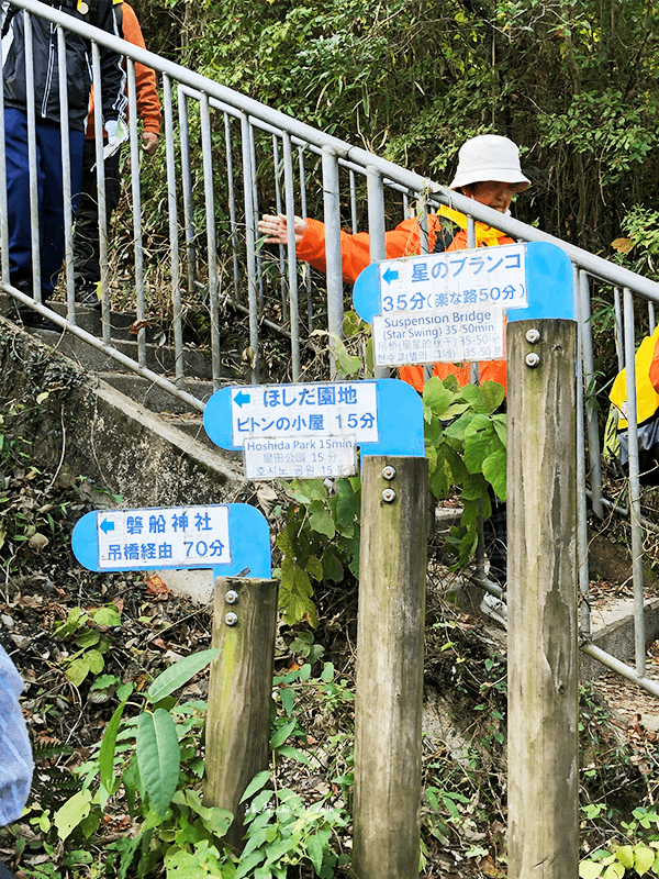 大阪星田園地路標指示
