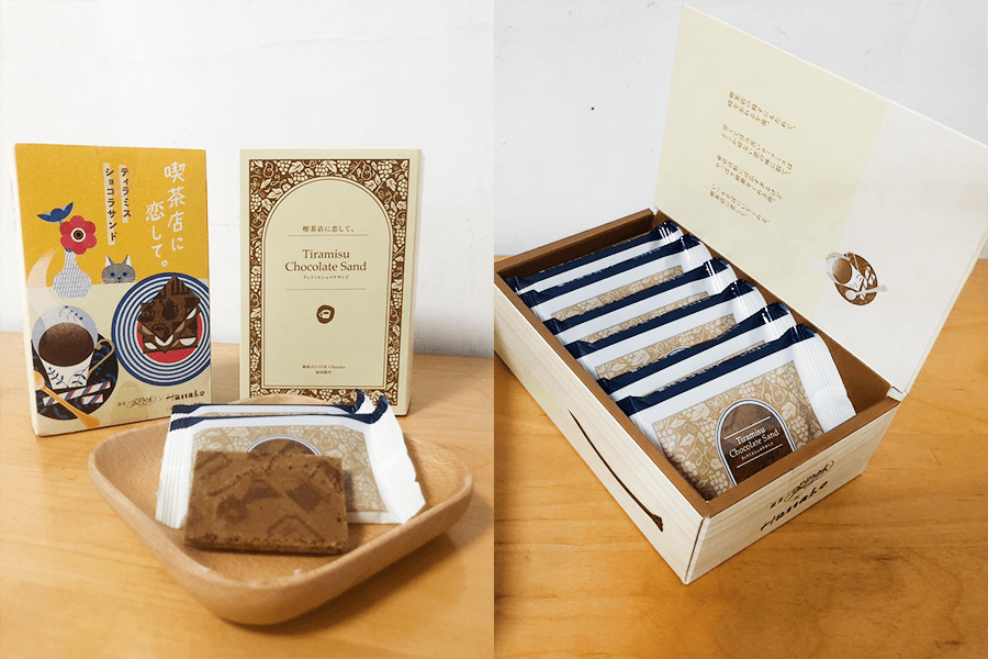 東京伴手禮推薦，喫茶店に恋して提拉米蘇餅乾開箱細節