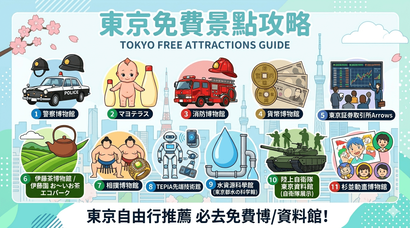 東京親子旅遊推薦 免費博物館